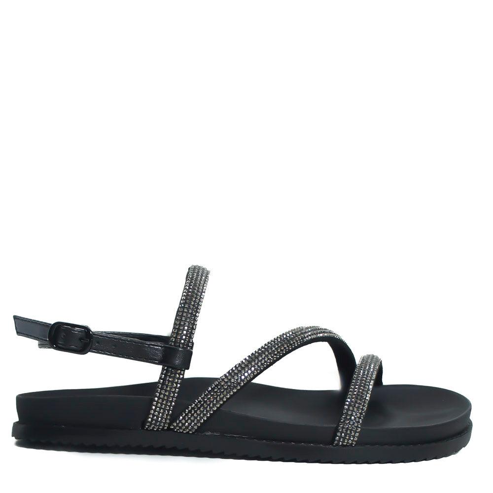 PAPETE PRETO TIRAS BRILHANTES C 30276 0015 0003 ANACAPRI - Vintedoisk