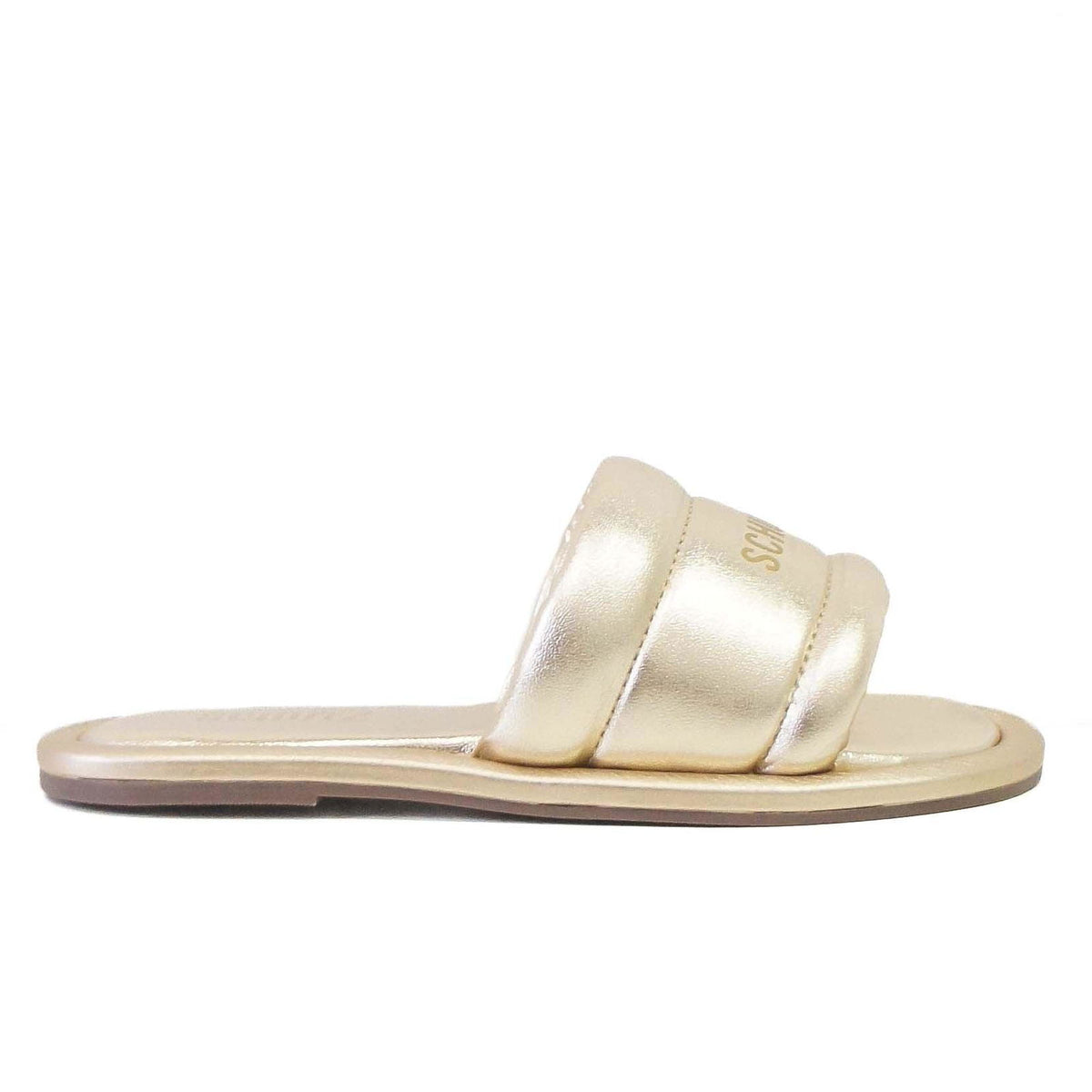 RASTEIRA SLIDE COURO DOURADA S 20574 0133 0004 SCHUTZ - Vintedoisk