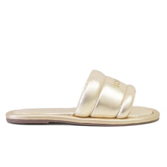 RASTEIRA SLIDE COURO DOURADA S 20574 0133 0004 SCHUTZ - Vintedoisk