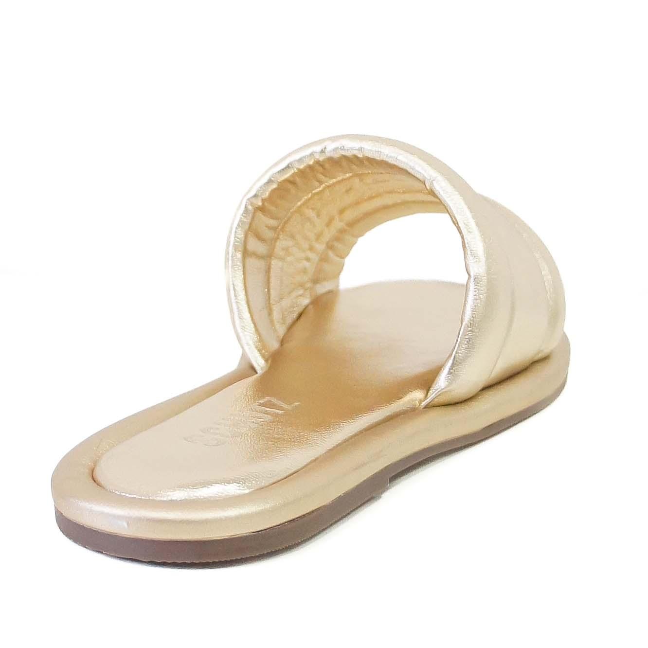 RASTEIRA SLIDE COURO DOURADA S 20574 0133 0004 SCHUTZ - Vintedoisk