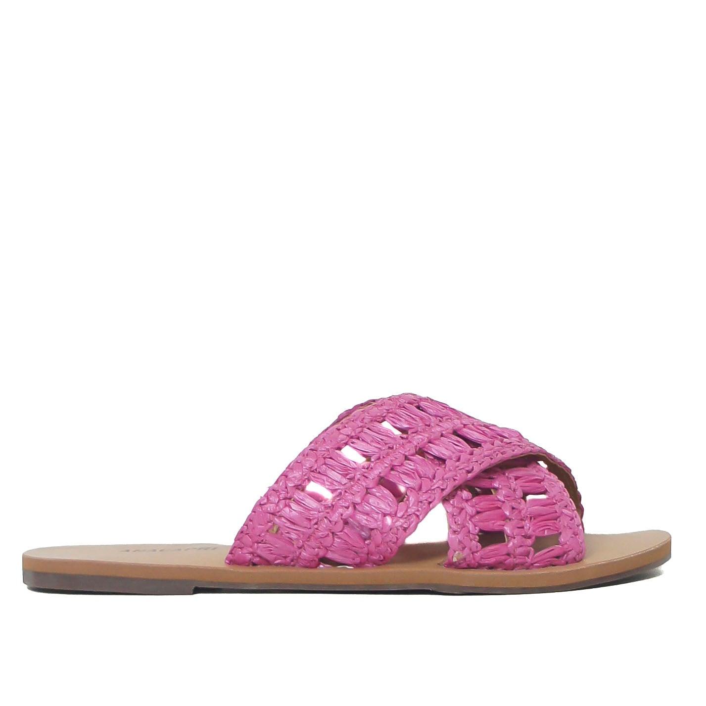 RASTEIRA TIRAS CRUZADAS PALHA ROSA C 30014 0327 0003 ANACAPRI - Vintedoisk