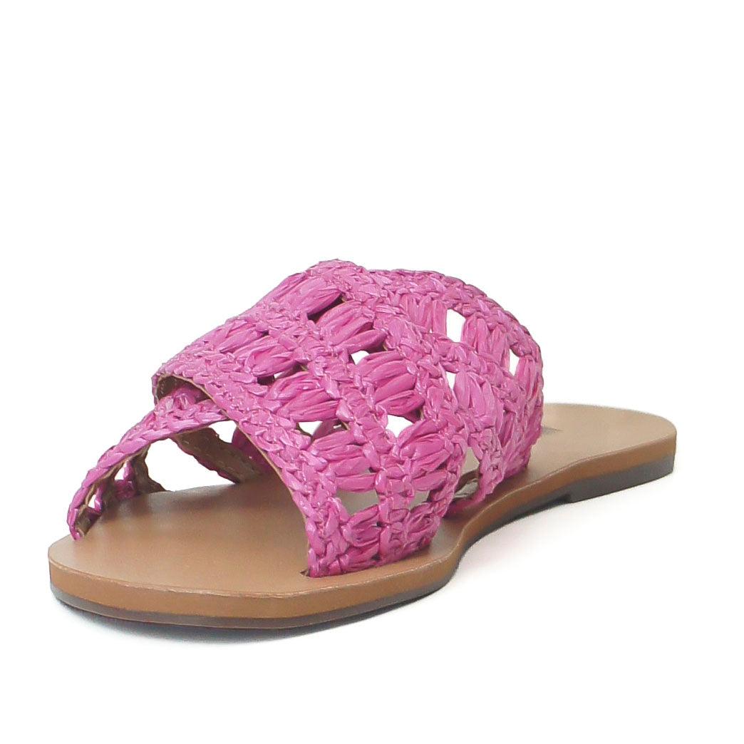 RASTEIRA TIRAS CRUZADAS PALHA ROSA C 30014 0327 0003 ANACAPRI - Vintedoisk