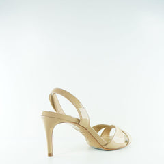 SANDÁLIA CRUZADA SALTO BICO FINO NUDE S 20884 0057 0004 SCHUTZ - Vintedoisk