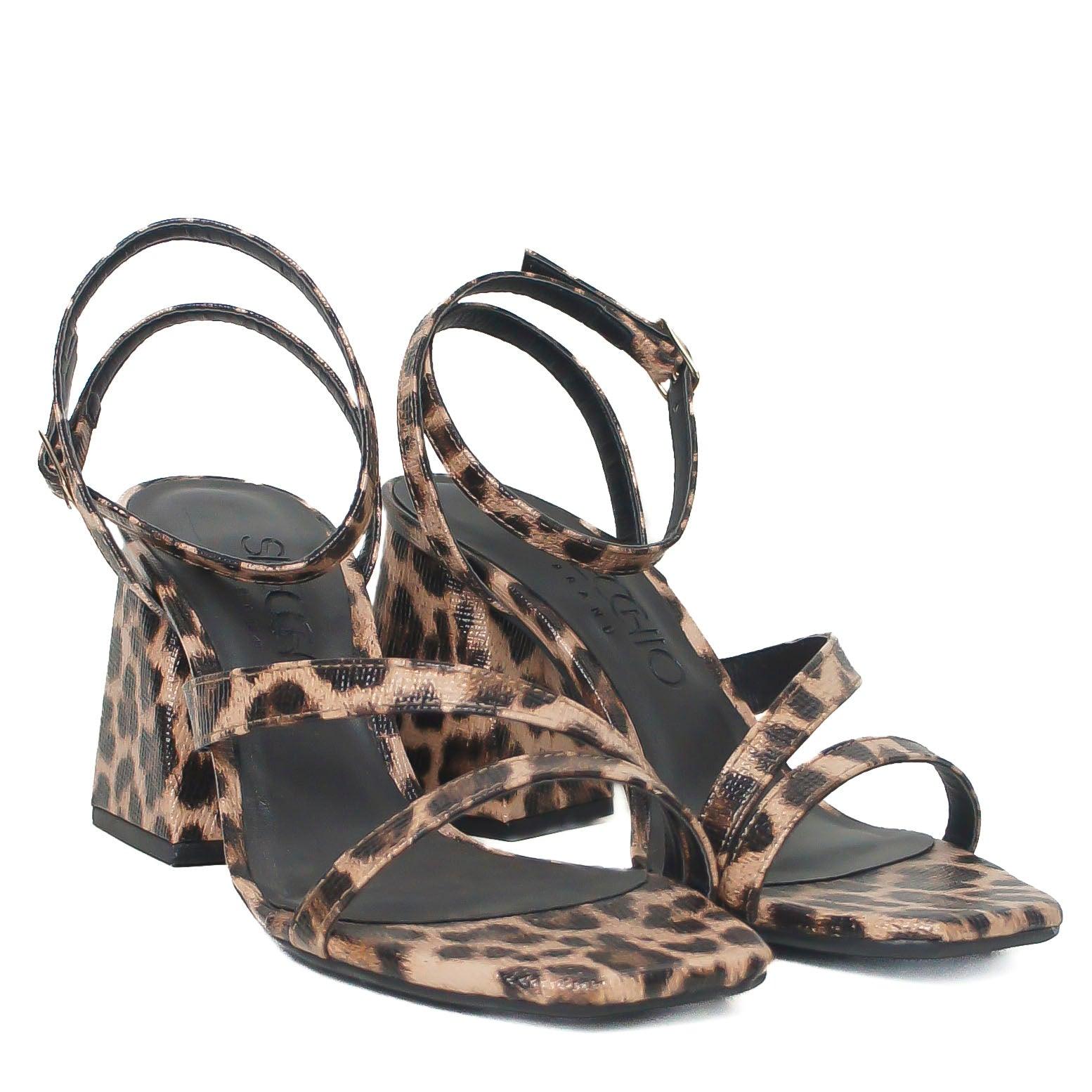 SANDALIA DIANA SALTO ANIMAL PRINT 380.053 SPECCHIO - Vintedoisk