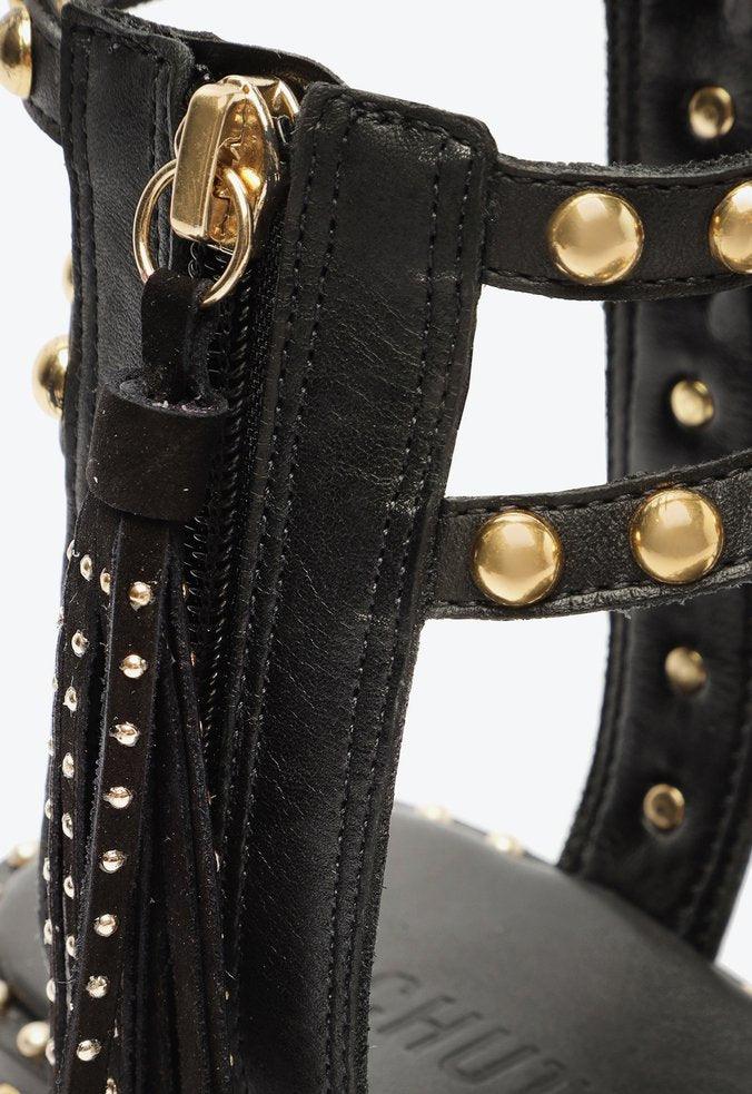 SANDÁLIA GLADIADORA TACHAS PRETA S 21652 0002 0002 SCHUTZ - Vintedoisk