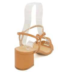SANDALIA KELLY SALTO BLOCO BEGE 324.193 SPECCHIO - Vintedoisk