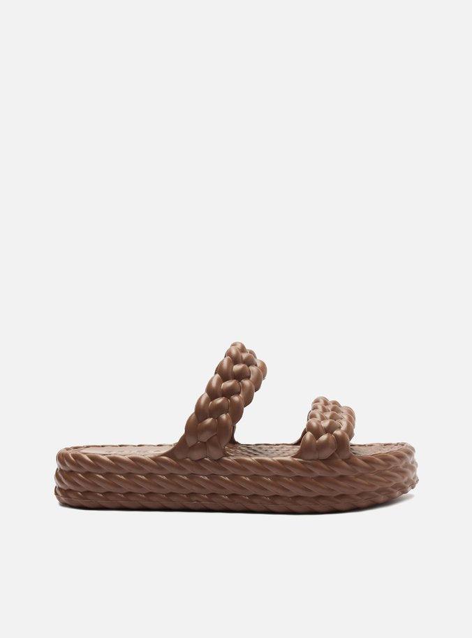 Sandália Feminina BRIZZA ref. MARROM FLATFORM - VintedoisK Imagem principal do produto