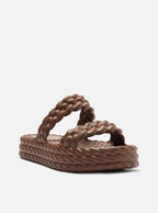 Sandália Feminina BRIZZA ref. MARROM FLATFORM - VintedoisK
