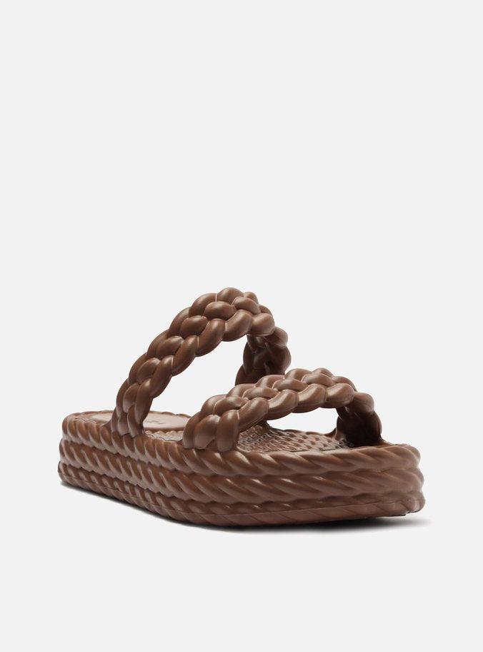 Sandália Feminina BRIZZA ref. MARROM FLATFORM - VintedoisK