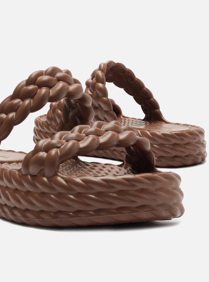 Sandália Feminina BRIZZA ref. MARROM FLATFORM - VintedoisK