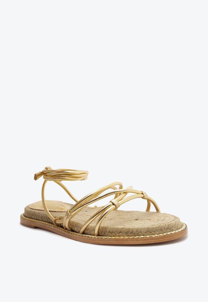 SANDÁLIA NATURAL AMARRAÇÃO DOURADA S 20402 0034 0001 SCHUTZ - Vintedoisk
