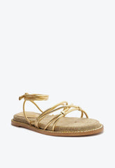 SANDÁLIA NATURAL AMARRAÇÃO DOURADA S 20402 0034 0001 SCHUTZ - Vintedoisk