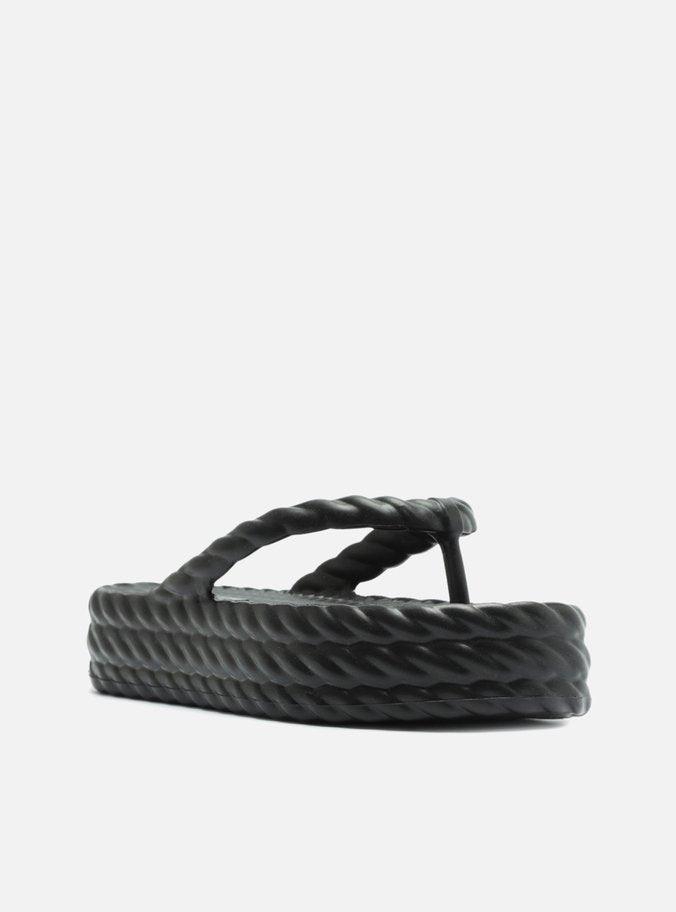 SANDÁLIA PRETA FLATFORM MARROCOS MID  Z 19083 0001 0002 BRIZZA - Vintedoisk
