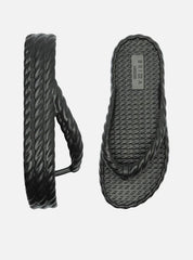 SANDÁLIA PRETA FLATFORM MARROCOS MID  Z 19083 0001 0002 BRIZZA - Vintedoisk