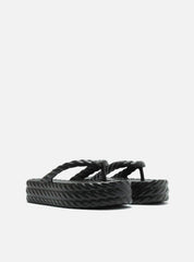 SANDÁLIA PRETA FLATFORM MARROCOS MID  Z 19083 0001 0002 BRIZZA - Vintedoisk