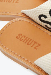 SANDÁLIA RASTEIRA DE X SCHUTZ LOGO BRANCA S 20889 0004 0001 SCHUTZ - Vintedoisk
