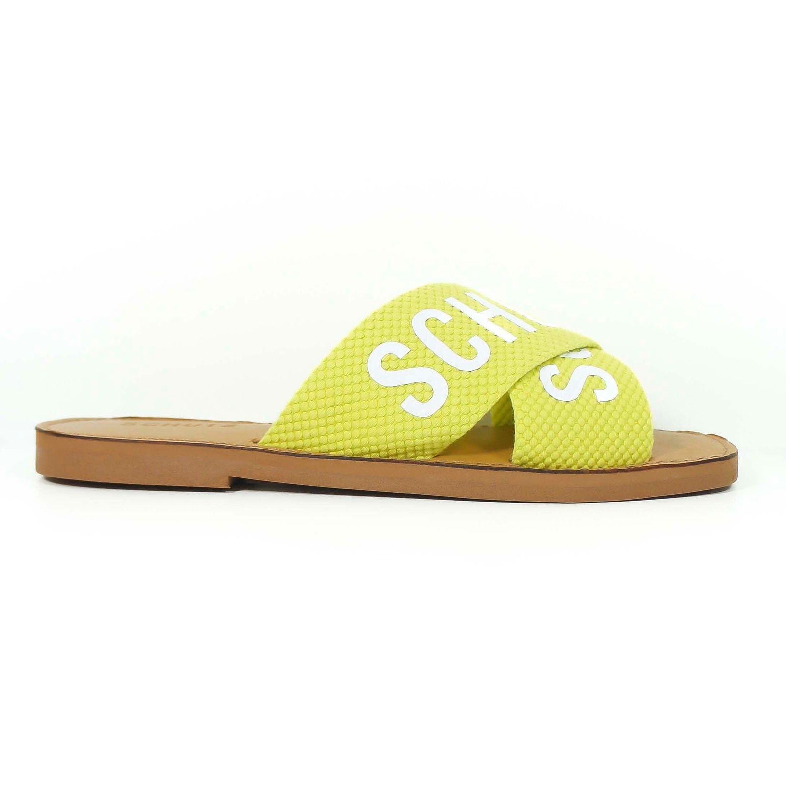 SANDÁLIA RASTEIRA DE X TECIDO LOGO AMARELA S 20889 0004 0055 SCHUTZ - Vintedoisk