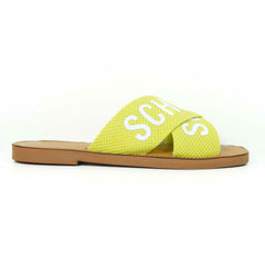 SANDÁLIA RASTEIRA DE X TECIDO LOGO AMARELA S 20889 0004 0055 SCHUTZ - Vintedoisk
