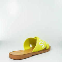 SANDÁLIA RASTEIRA DE X TECIDO LOGO AMARELA S 20889 0004 0055 SCHUTZ - Vintedoisk