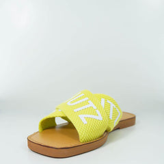 SANDÁLIA RASTEIRA DE X TECIDO LOGO AMARELA S 20889 0004 0055 SCHUTZ - Vintedoisk