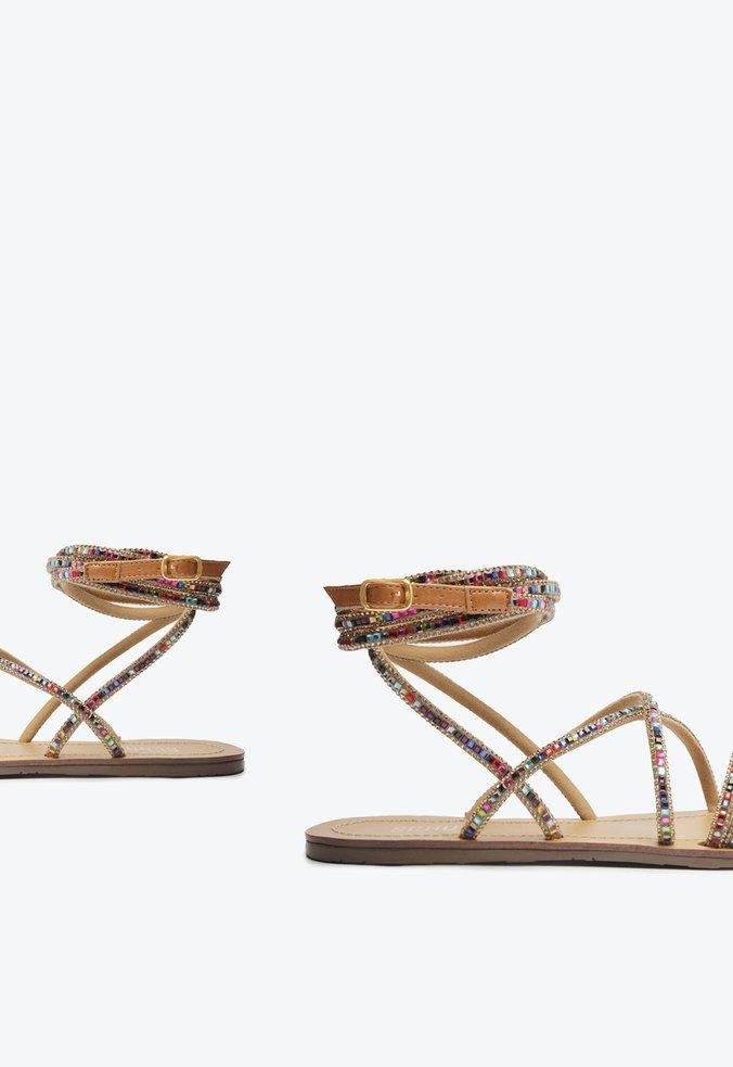 SANDÁLIA RASTEIRA EDITH PEDRAS COLORIDA S 21350 0042 0001 SCHUTZ - Vintedoisk