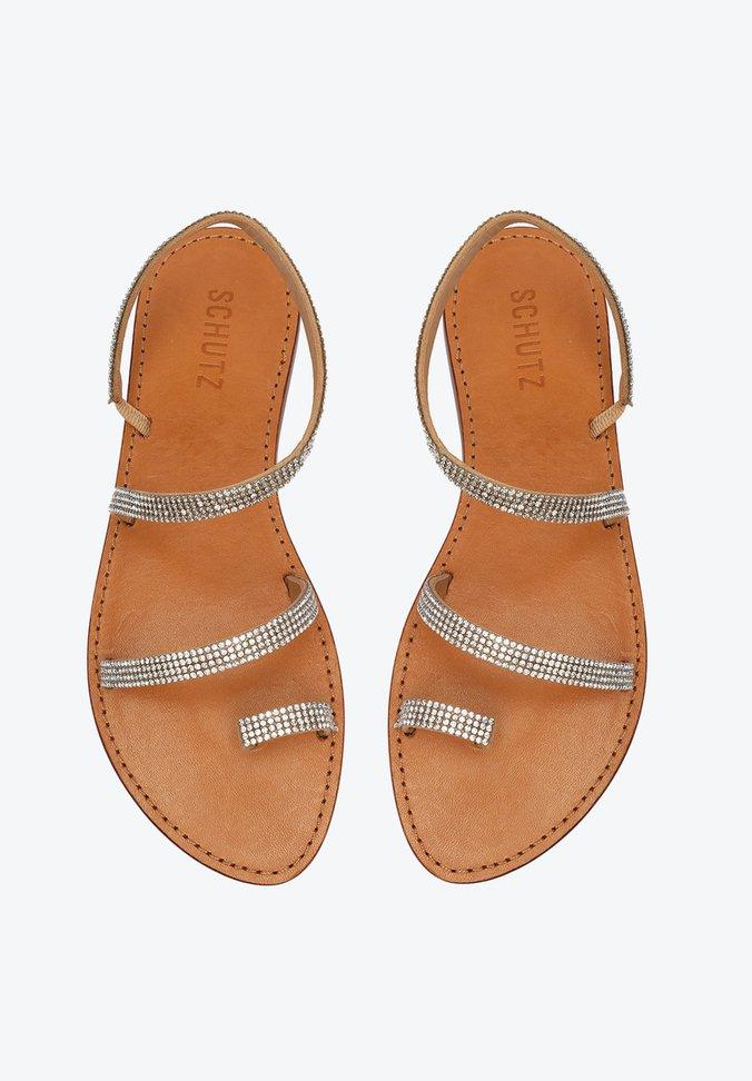 SANDÁLIA RASTEIRA IRIS SHINE TIRAS PRATEADA S 04237 0436 0001 SCHUTZ - Vintedoisk