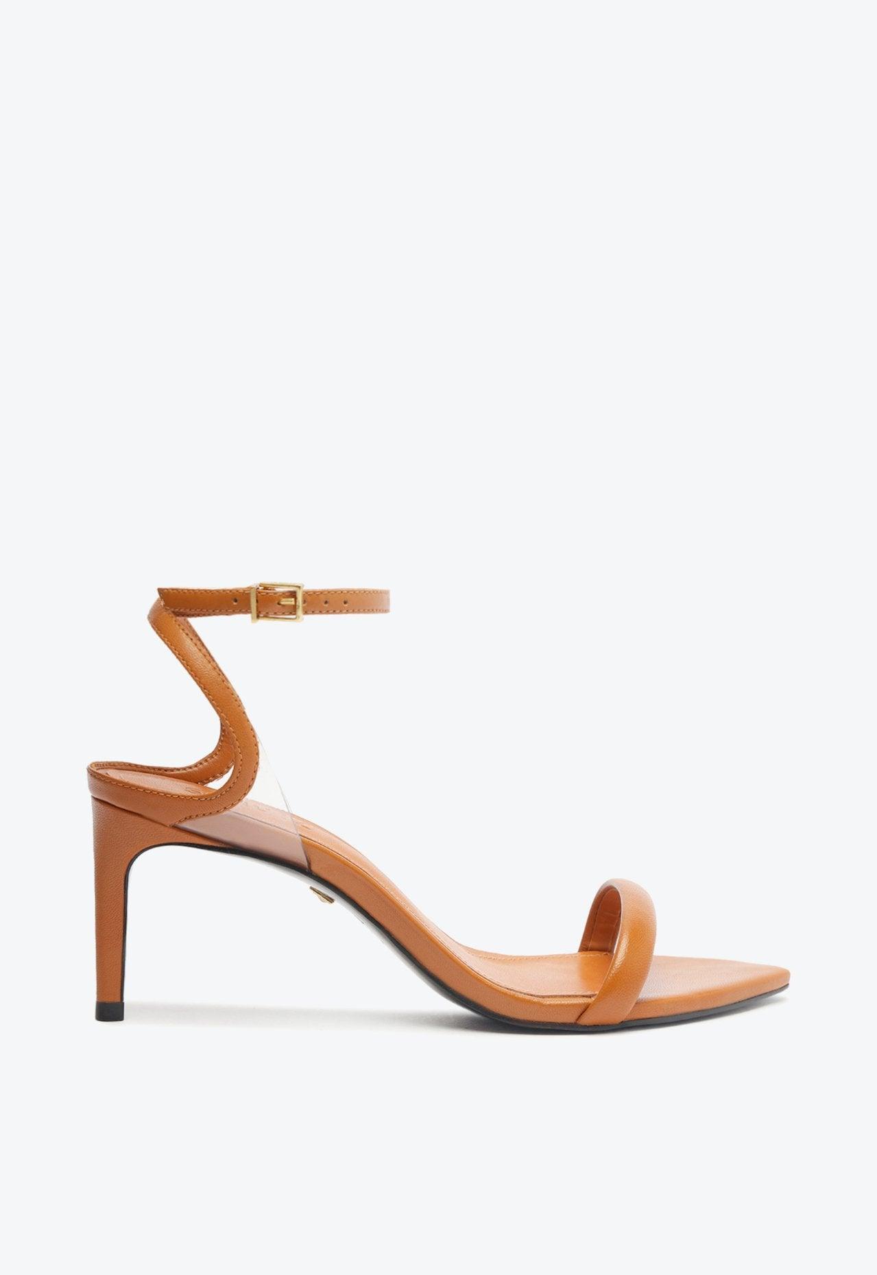 SANDALIA SALTO BICO FINO MARROM S 21039 0075 0012 SCHUTZ - Vintedoisk