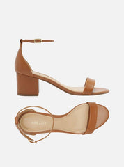 SANDALIA SALTO BLOCO CLASSICA MARROM A 10055 0683 0039 AREZZO - Vintedoisk