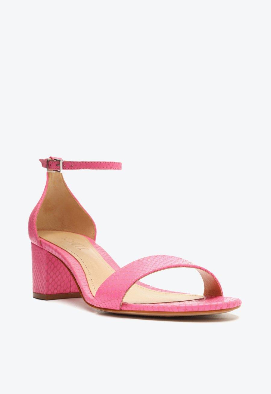 SANDÁLIA SALTO BLOCO MÉDIO PINK S 20001 0070 0169 SCHUTZ - Vintedoisk