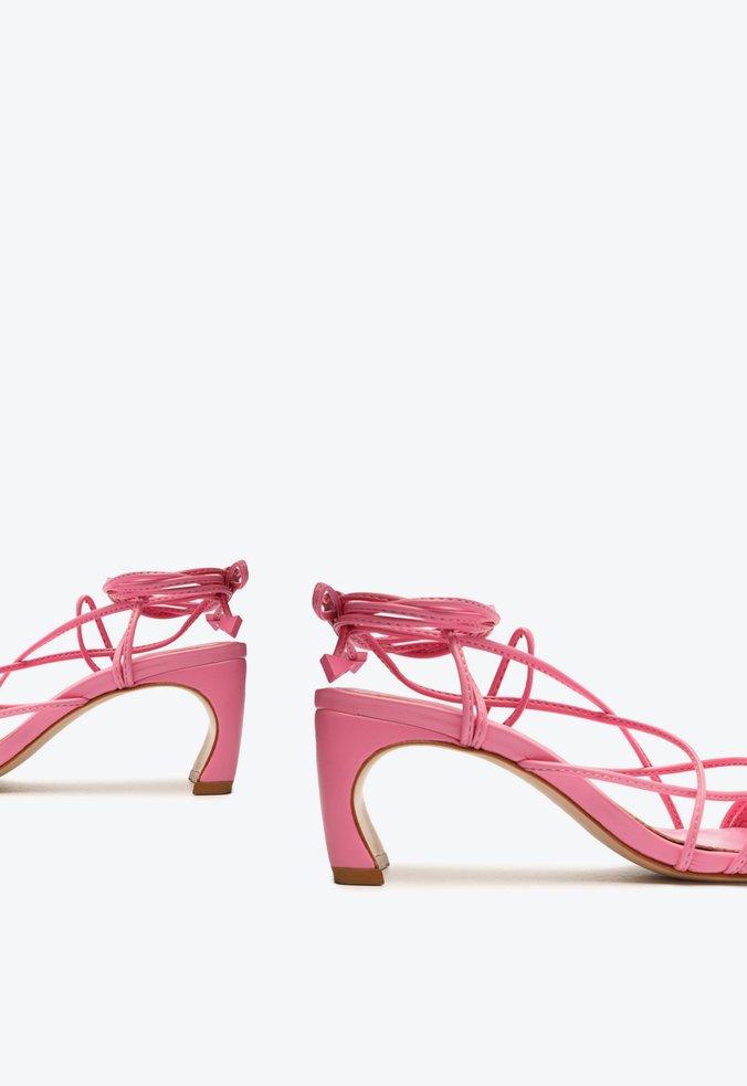 SANDALIA TESS MID AMARRACAO ROSA S 21542 0001 0002 SCHUTZ - Vintedoisk