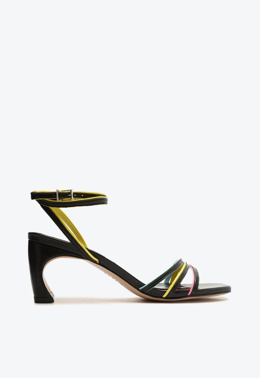 SANDÁLIA TESS MID TECIDO PRETA S 21542 0004 0002 SCHUTZ - Vintedoisk