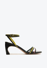SANDÁLIA TESS MID TECIDO PRETA S 21542 0004 0002 SCHUTZ - Vintedoisk