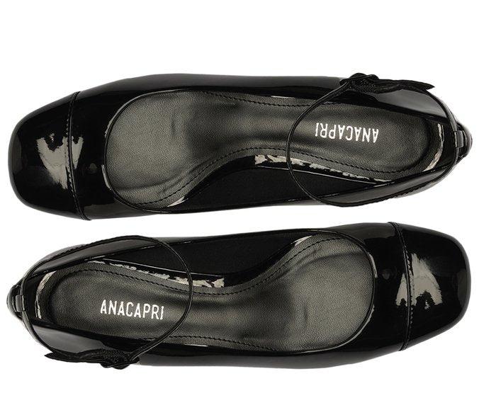 SAPATILHA BONECA PRETO VERNIZ SALTO BLOCO 38 C 30506 0011 0001 ANACAPRI - Vintedoisk