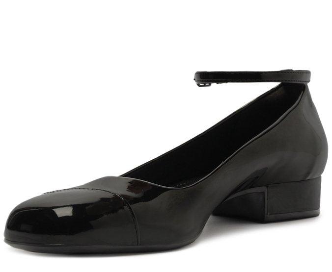 SAPATILHA BONECA PRETO VERNIZ SALTO BLOCO 38 C 30506 0011 0001 ANACAPRI - Vintedoisk