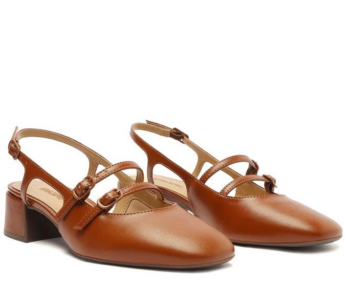 SAPATILHA BONECA SLINGBACK MARROM MILENA C 30574 0001 0004 ANACAPRI - Vintedoisk