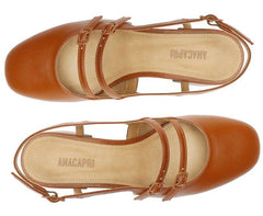SAPATILHA BONECA SLINGBACK MARROM MILENA C 30574 0001 0004 ANACAPRI - Vintedoisk