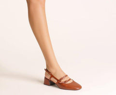 SAPATILHA BONECA SLINGBACK MARROM MILENA C 30574 0001 0004 ANACAPRI - Vintedoisk