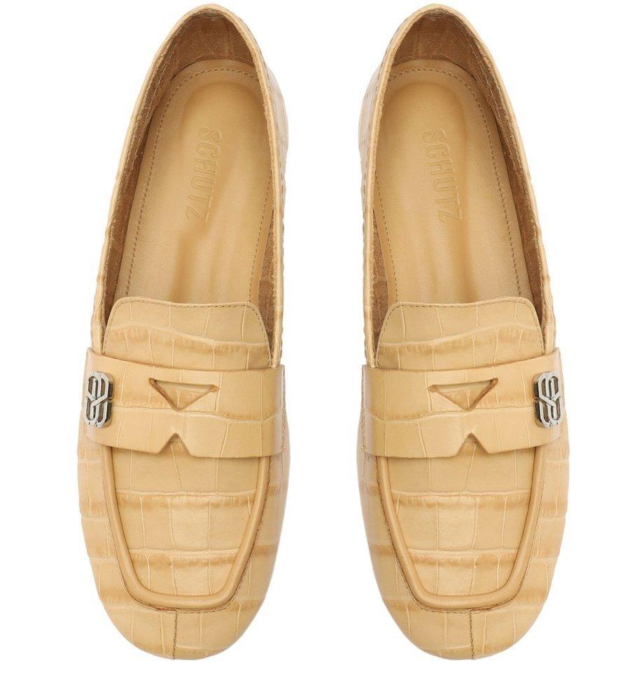 SAPATO MOCASSIM COURO CROCO BEGE S 21231 0001 0024 SCHUTZ Imagem secundária do produto