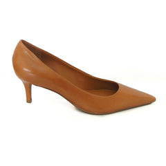 SCARPIN COURO SALTO BAIXO MARROM A 10688 0009 0116 AREZZO - Vintedoisk