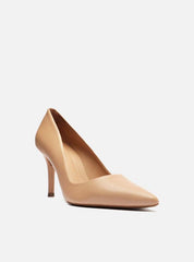 SCARPIN NUDE COURO BICO FINO SALTO MÉDIO A 10253 0001 0289 AREZZO - Vintedoisk