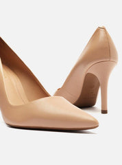 SCARPIN NUDE COURO BICO FINO SALTO MÉDIO A 10253 0001 0289 AREZZO - Vintedoisk
