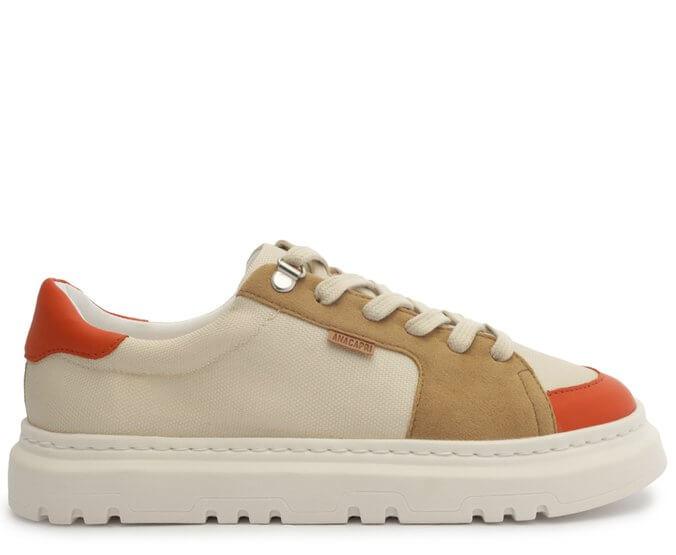 TENIS BEGE MULTICOLOR LARANJA C 30311 0007 0002 ANACAPRI - Vintedoisk