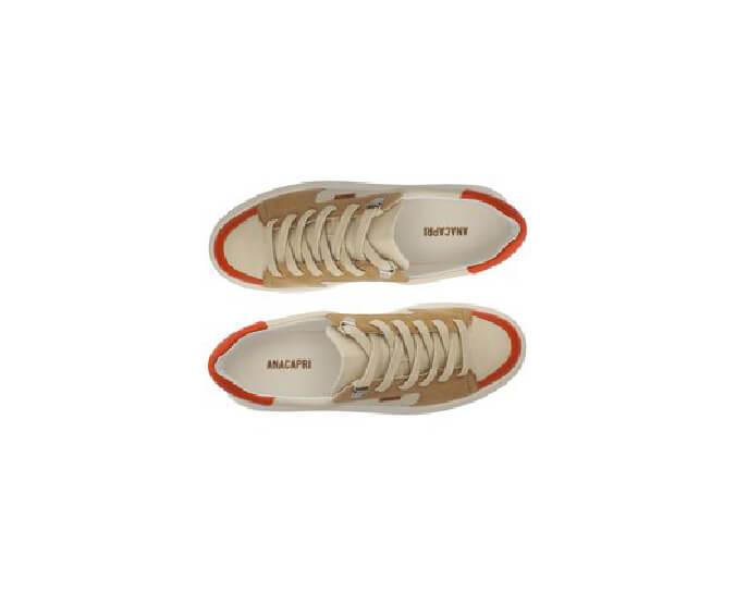 TENIS BEGE MULTICOLOR LARANJA C 30311 0007 0002 ANACAPRI - Vintedoisk