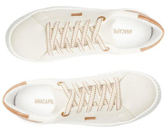 TÊNIS BRANCO E MARROM CLASSIC C 30505 0007 0002 ANACAPRI - Vintedoisk