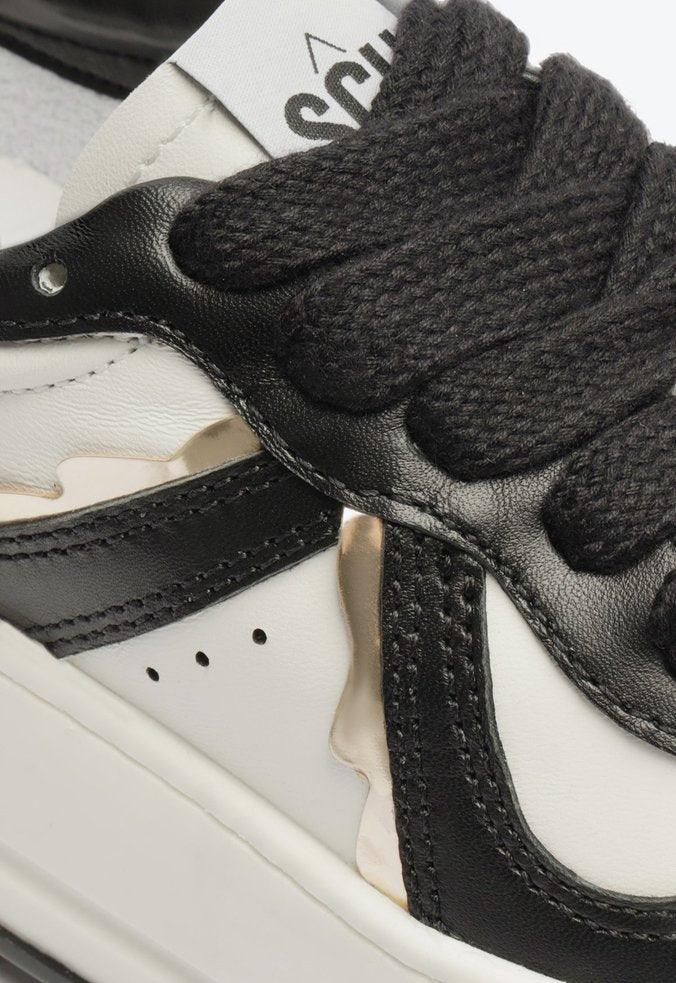 TÊNIS BRANCO E PRETO DET CAMURÇA S 21854 0002 0001 SCHUTZ - Vintedoisk