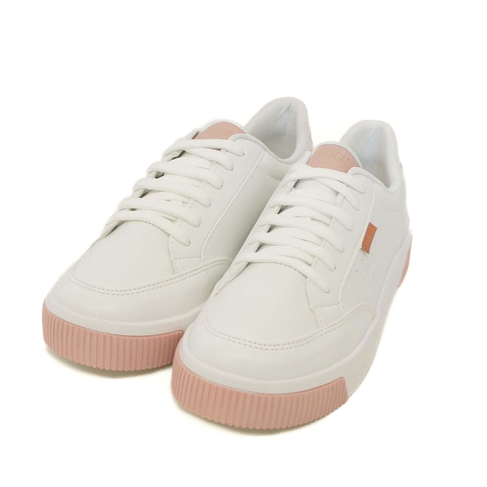 TÊNIS BRANCO FURINHOS DET ROSA C 30483 0001 0024 ANACAPRI - Vintedoisk