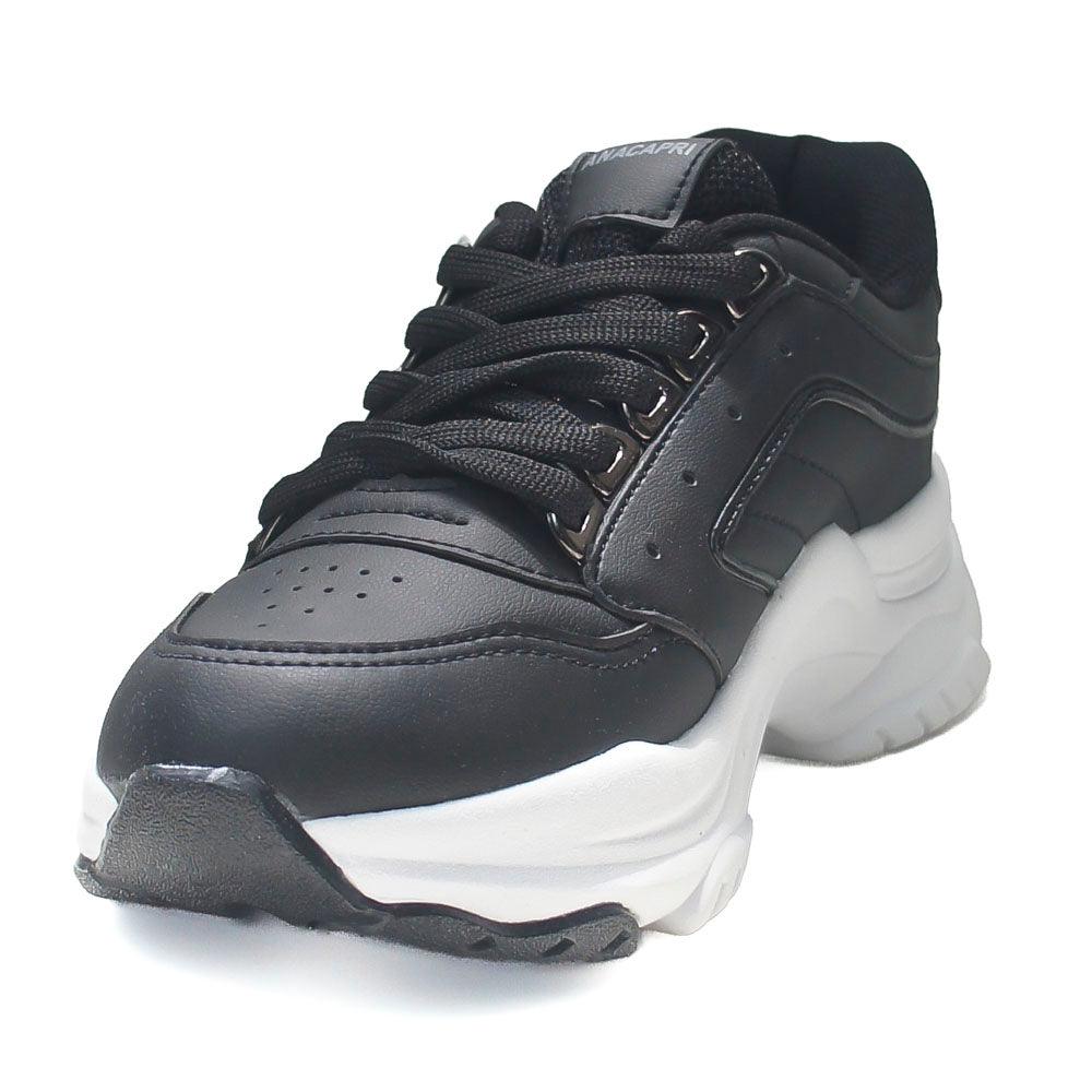 TÊNIS CHUNKY PRETO ESTRUTURADO C 30495 0002 0003 ANACAPRI - Vintedoisk