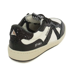 TÊNIS COURO BRANCO E PRETO GLITTER S 21853 0001 0039 SCHUTZ - Vintedoisk