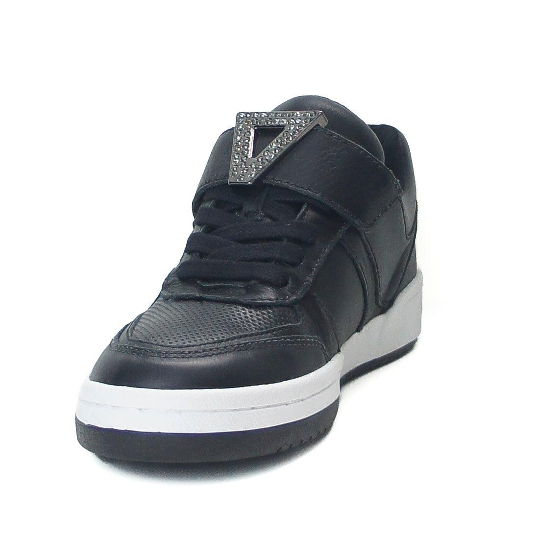 TÊNIS PRETO E BRANCO TRIÂNGULO PEDRARIA S 20672 0052 0004 SCHUTZ - Vintedoisk