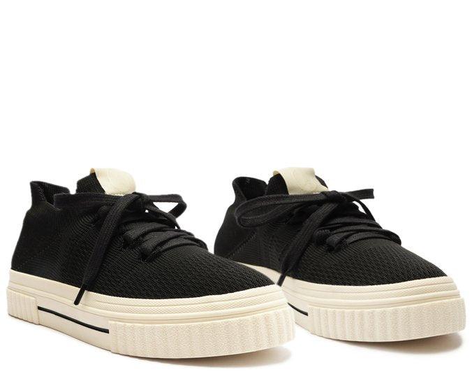 TÊNIS PRETO KNIT SOLA ALTA ALÊ C 30590 0005 0001 ANACAPRI - Vintedoisk